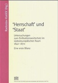 Cover: Herrschaft und Staat - Verlag der &ouml;sterreichischen Akademie der Wissenschaften