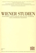Cover: Wiener Studien ? Zeitschrift f&uuml;r Klassische Philologie, Patristik und lateinische Tradition, Band 117/2004 - Verlag der &ouml;sterreichischen Akademie der Wissenschaften