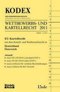 Abbildung von: KODEX Wettbewerbs- und Kartellrecht 2011/12 - Linde