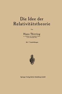 Abbildung von: Die Idee der Relativitätstheorie - Springer
