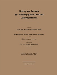 Abbildung von: Beitrag zur Kenntnis des Wirkungsgrades trockener Luftkompressoren - Springer