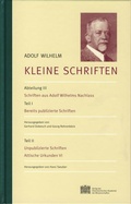Cover: Kleine Schriften - Verlag der &ouml;sterreichischen Akademie der Wissenschaften
