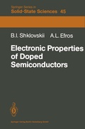 Cover: Electronic Properties of Doped Semiconductors - Springer