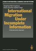 Cover: International Migration Under Incomplete Information - Springer