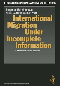 Enlarge image Cover: International Migration Under Incomplete Information - Springer