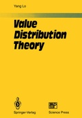 Cover: Value Distribution Theory - Springer
