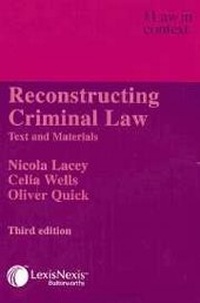 Enlarge image Cover: Reconstructing Criminal Law - LexisNexis UK