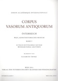 Cover: Corpus Vasorum Antiquorum &Ouml;sterreich Wien, Kunsthistorisches Museum Band 5 - Verlag der &ouml;sterreichischen Akademie der Wissenschaften