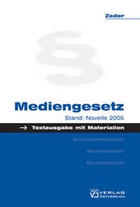 Enlarge image Cover: Mediengesetz - Verlag Österreich
