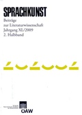 Cover: Sprachkunst. Beitr&auml;ge zur Literaturwissenschaft / Sprachkunst - Beitr&auml;ge zur Literaturwissenschaft Jahrgang XL/2009 2. Halbband - Verlag der &ouml;sterreichischen Akademie der Wissenschaften