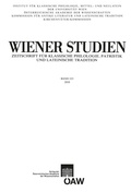 Cover: Wiener Studien ? Zeitschrift f&uuml;r Klassische Philologie, Patristik und lateinische Tradition, Band 123/2010 - Verlag der &ouml;sterreichischen Akademie der Wissenschaften