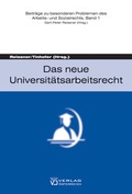 Cover: Das neue Universit&auml;tsarbeitsrecht - Verlag &Ouml;sterreich