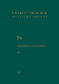 Cover: Be Organoberyllium Compounds - Springer