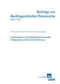 Cover: Beitr&auml;ge zur Rechtsgeschichte &Ouml;sterreichs, 1. Jahrgang, Heft 1/2011 - Verlag der &ouml;sterreichischen Akademie der Wissenschaften
