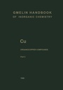 Cover: Cu Organocopper Compounds - Springer