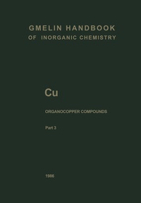 Enlarge image Cover: Cu Organocopper Compounds - Springer