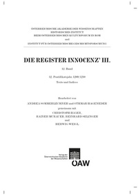 Enlarge image Cover: Die Register Innocenz' III., 12. Band - Verlag der österreichischen Akademie der Wissenschaften
