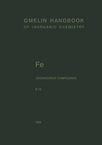 Enlarge image Cover: Fe Organoiron Compounds Part B13 - Springer