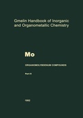 Cover: Mo Organomolybdenum Compounds - Springer