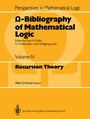 Cover: O-Bibliography of Mathematical Logic - Springer