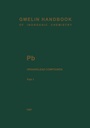Cover: Pb Organolead Compounds - Springer