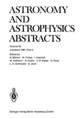 Cover: Literature 1981, Part 2 - Springer