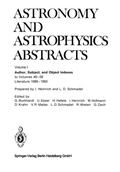 Cover: Author, Subject, and Object Indexes - Springer