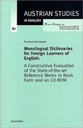 Cover: Monolingual Dictionaries for Foreign Learners of English - new academic press