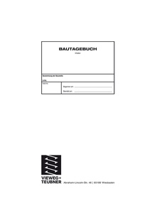 Abbildung von: Bautagebuch - Vieweg+Teubner Verlag