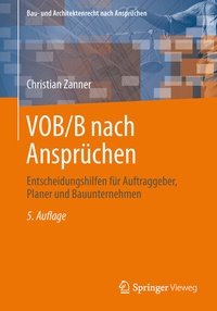 Abbildung von: VOB/B nach Ansprüchen - Springer Vieweg