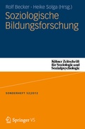Cover: Soziologische Bildungsforschung - Springer VS