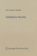 Cover: Subjektive Rechte - Verlag &Ouml;sterreich