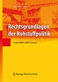 Cover: Rechtsgrundlagen der Rohstoffpolitik - Verlag &Ouml;sterreich