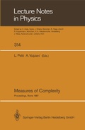 Cover: Measures of Complexity - Springer