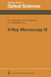 Enlarge image Cover: X-Ray Microscopy III - Springer