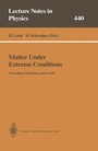 Cover: Matter Under Extreme Conditions - Springer