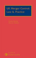 Cover: UK Merger Control: Law & Practice - Butterworths Law