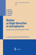Cover: Matter at High Densities in Astrophysics - Springer