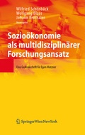 Cover: Sozio&ouml;konomie als multidisziplin&auml;rer Forschungsansatz - Verlag &Ouml;sterreich