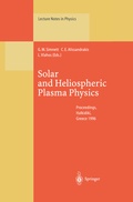 Cover: Solar and Heliospheric Plasma Physics - Springer