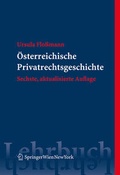 Cover: &Ouml;sterreichische Privatrechtsgeschichte - Verlag &Ouml;sterreich