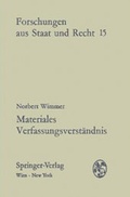 Cover: Materiales Verfassungsverst&auml;ndnis - Verlag &Ouml;sterreich