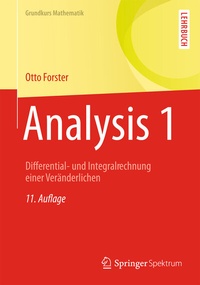 Abbildung von: Analysis 1 - Springer Spektrum