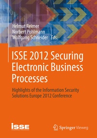 Enlarge image Cover: ISSE 2012 Securing Electronic Business Processes - Springer Vieweg