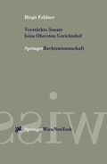 Cover: Verst&auml;rkte Senate beim Obersten Gerichtshof - Verlag &Ouml;sterreich