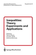 Cover: Inequalities: Theory, Experiments and Applications - Verlag &Ouml;sterreich