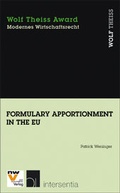 Cover: Formulary Apportionment in the EU - NWV im Verlag &Ouml;sterreich GmbH
