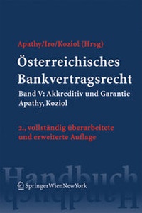 Abbildung von: Österreichisches Bankvertragsrecht - Verlag Österreich