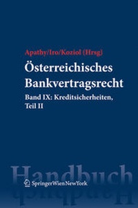 Abbildung von: Österreichisches Bankvertragsrecht - Verlag Österreich