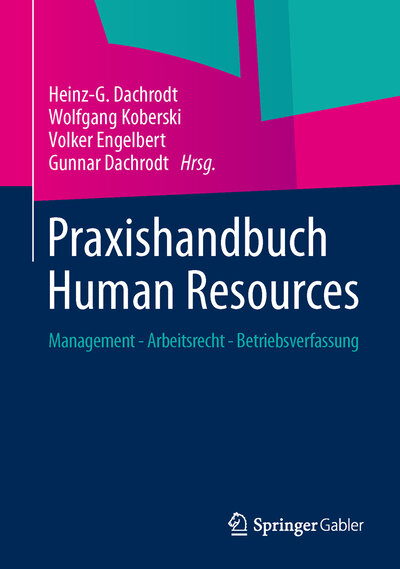 Abbildung von: Praxishandbuch Human Resources - Springer Gabler